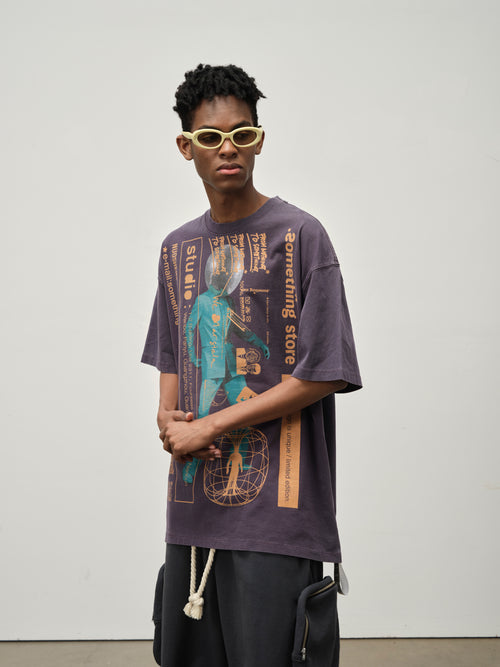 Cosmic Dance Club Tee — Purple
